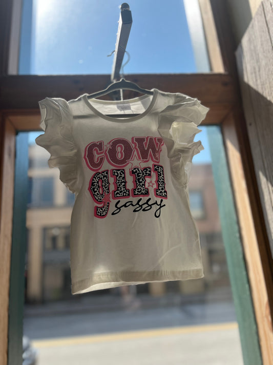 Cowgirl Sassy Shirt & sequin shorts￼